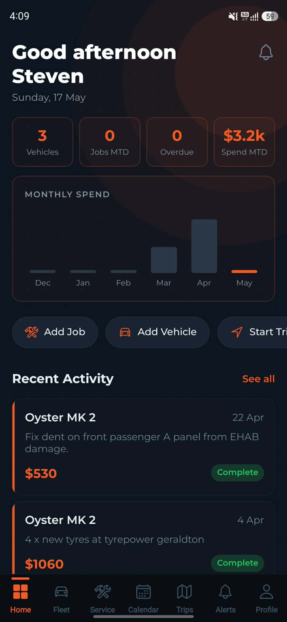 FleetTrack Pro dashboard screenshot